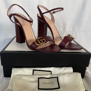 Gucci Marmont Heeled Sandals